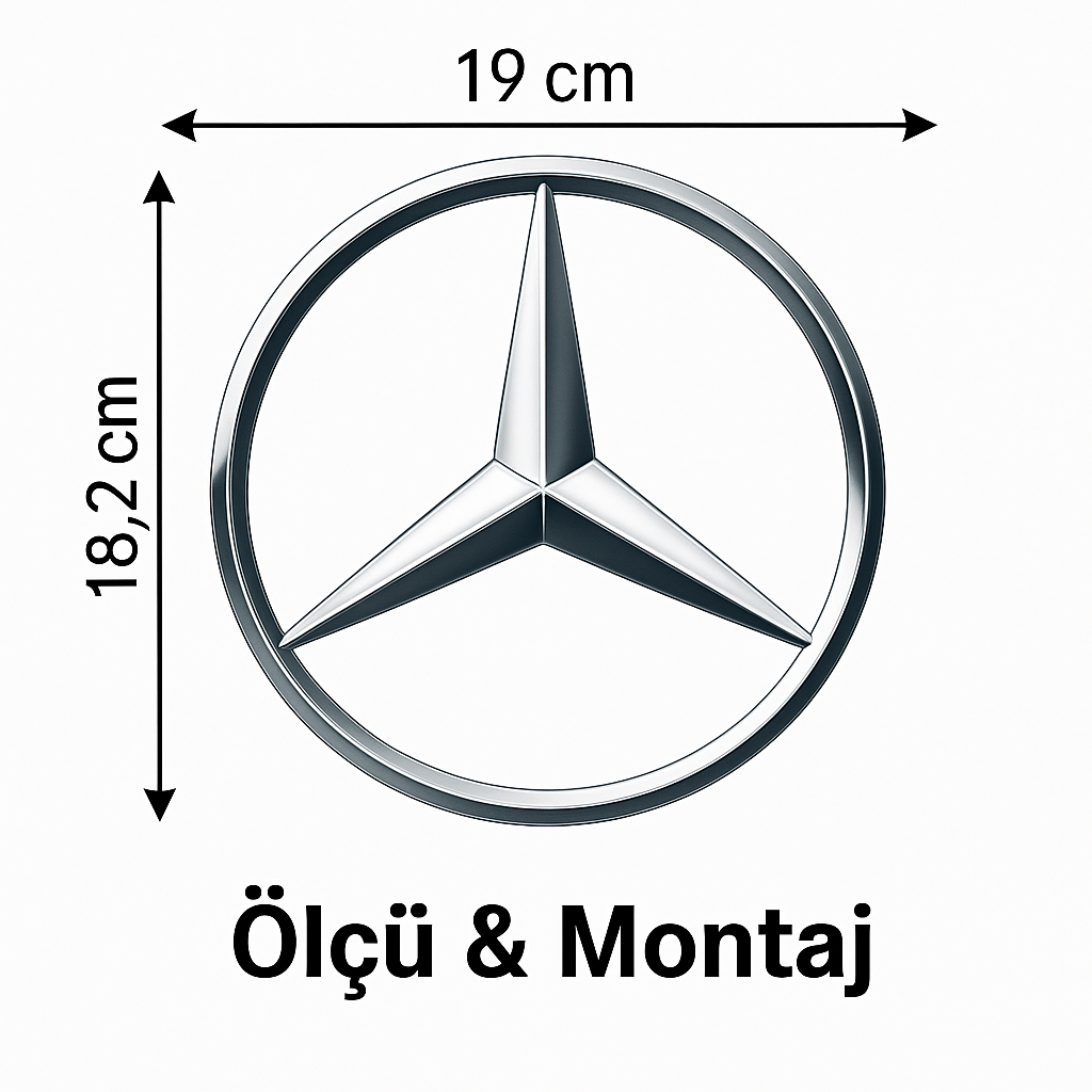 Mercedes 2521 Ön Panjur Yıldızı Arması Logo Amblem 3818170116 Eski Model Uyumlu