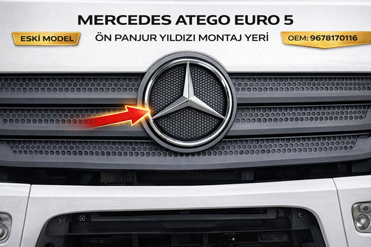 Mercedes 2521 Ön Panjur Yıldızı Arması Logo Amblem 3818170116 Eski Model Uyumlu