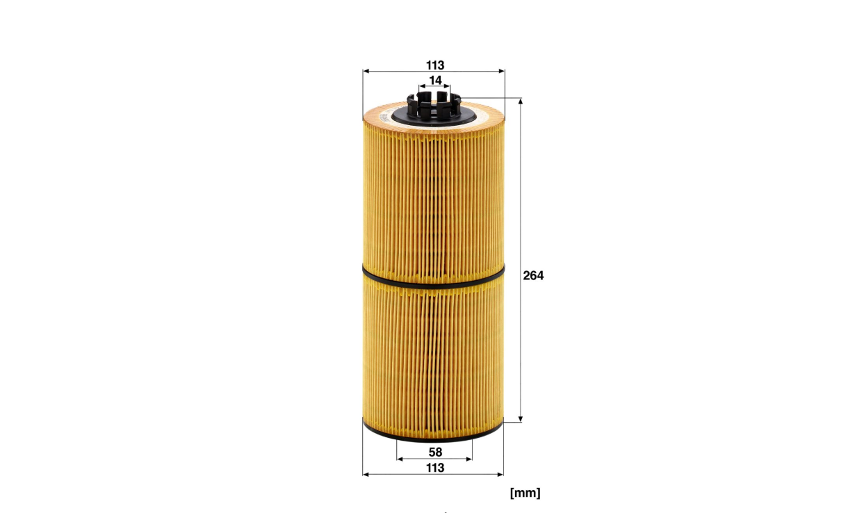 Mann Filter HU12001Z Yağ Filtresi Mercedes Actros Arocs OM471 Euro 6 A4721800109