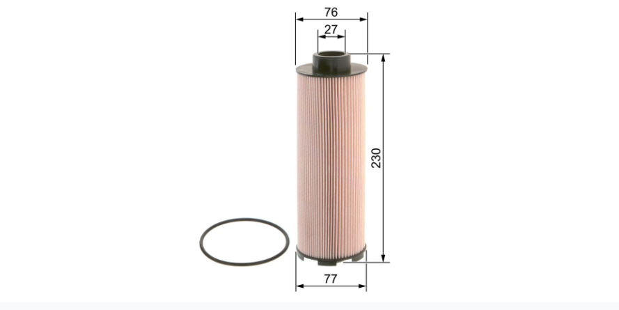 Bosch NM002 09864B2002 Yakıt Filtresi Mercedes Actros Axor Atego A0000901551