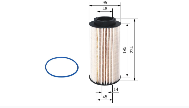 Bosch N2745 F026402745 Yakıt Mazot Filtresi MAN TGS TGX 51125030112