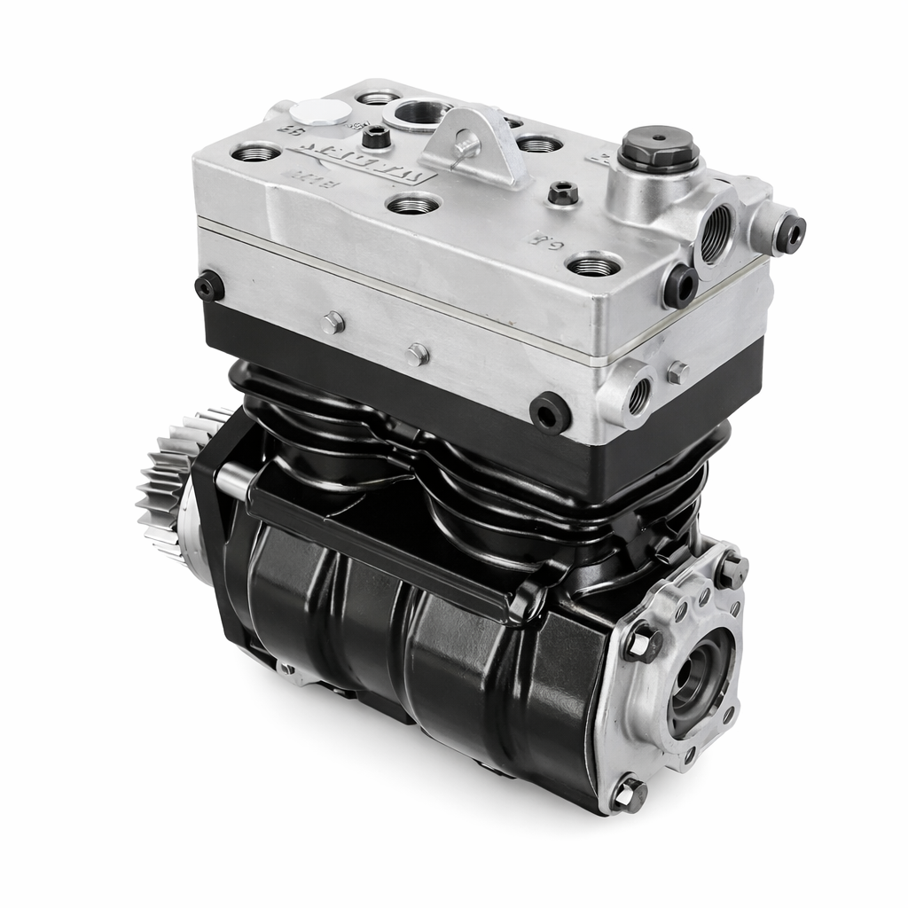 Vaden 1100250001 Mercedes Axor Çiftli Hava Kompresörü - By-Paslı Kuru Tip A4571304915